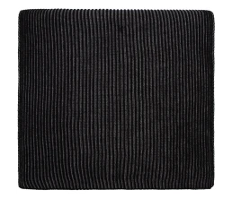 Шарф Nobilis, черный с серым меланжем