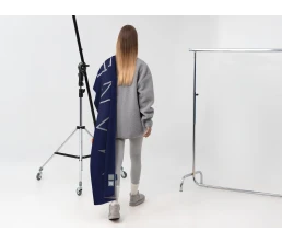 Шарф Bereg, серый с синим