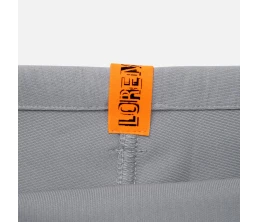 Лейбл тканевый Epsilon, S, оранжевый неон