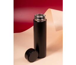 Смарт-бутылка с заменяемой батарейкой Long Therm, черная