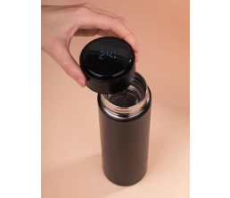 Смарт-бутылка с заменяемой батарейкой Long Therm, черная