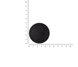 Лейбл из ПВХ Dzeta Round, L, черный