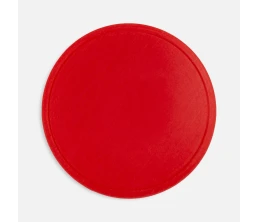 Лейбл из ПВХ Dzeta Round, L, красный