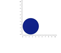 Лейбл ПВХ Dzeta Round, L, синий