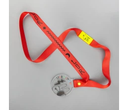 Лейбл из ПВХ Dzeta, XS, желтый неон