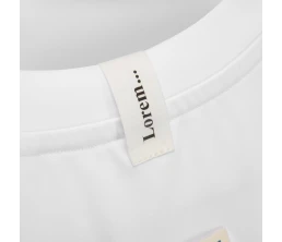 Лейбл хлопковый Doni, S, беленый