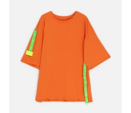 Футболка унисекс оверсайз Street Vibes, оранжевая