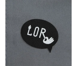 Наклейка тканевая Lunga Bubble, M, черная