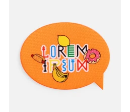 Наклейка тканевая Lunga Bubble, M, оранжевый неон