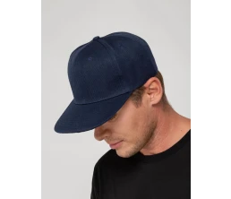 Бейсболка Snapback с прямым козырьком, темно-синяя