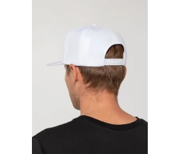 Бейсболка Snapback с прямым козырьком, белая