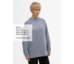 Свитшот унисекс S1, серый