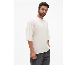 Футболка унисекс оверсайз T1, молочно-белая