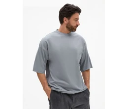 Футболка унисекс оверсайз T1, серая