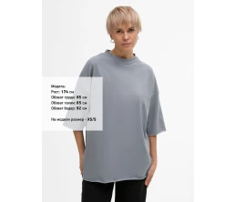 Футболка унисекс оверсайз T1, серая