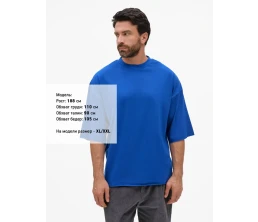 Футболка унисекс оверсайз T1, синяя