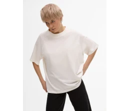 Футболка унисекс оверсайз T2, молочно-белая