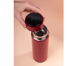 Смарт-бутылка с заменяемой батарейкой Long Therm, красная