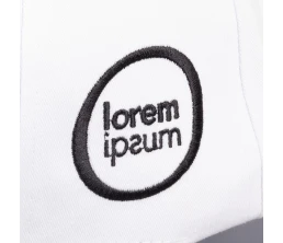 Бейсболка Canopy, белая с темно-синим кантом