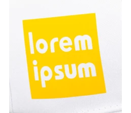 Бейсболка Canopy, белая с темно-синим кантом