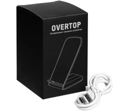 Беспроводное зарядное устройство с быстрой зарядкой Overtop, белое