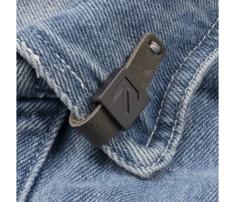 Лейбл кожаный Beta, XS, серый