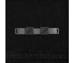 Лейбл кожаный Beta, XS, серый