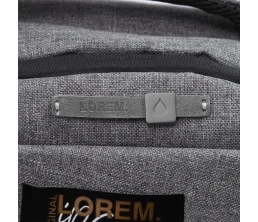 Лейбл кожаный Beta, XS, серый