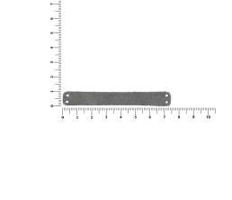 Лейбл кожаный Beta, XS, серый