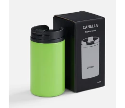 Термостакан Canella, зеленый матовый (яблоко)