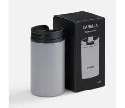 Термостакан Canella, серый матовый