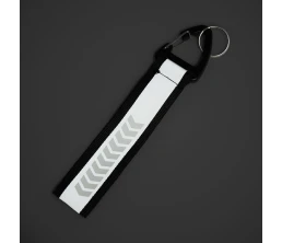 Светоотражающий брелок Flashline, серый с черным