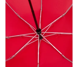 Зонт наоборот складной Futurum со светоотражающим кантом, красный