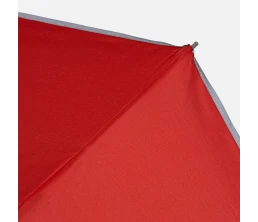 Зонт наоборот складной Futurum со светоотражающим кантом, красный