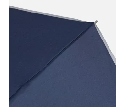 Зонт наоборот складной Futurum со светоотражающим кантом, темно-синий