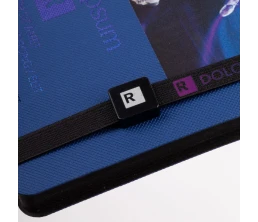 Квадратный шильдик на резинку Direct, черный