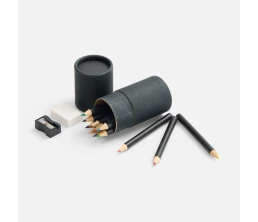 Набор цветных карандашей Pencilvania Tube Plus, черный
