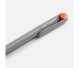 Ручка шариковая Prodir DS1 TMM Dot, серая с оранжевым