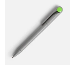 Ручка шариковая Prodir DS1 TMM Dot, серая с ярко-зеленым