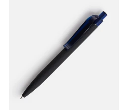 Ручка шариковая Prodir QS01 PRT-T Soft Touch, черная с синим