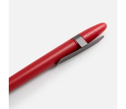 Ручка шариковая Prodir DS5 TSM Metal Clip, красная с серым