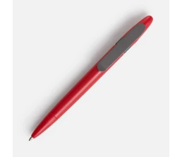 Ручка шариковая Prodir DS5 TSM Metal Clip, красная с серым