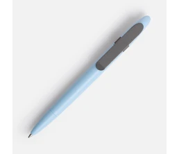 Ручка шариковая Prodir DS5 TSM Metal Clip, голубая с серым