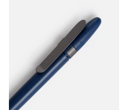 Ручка шариковая Prodir DS5 TSM Metal Clip, синяя с серым