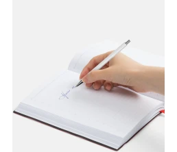Ручка шариковая Slim Beam, белая