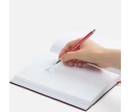 Ручка шариковая Slim Beam, красная