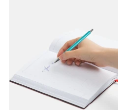 Ручка шариковая Slim Beam, бирюзовая