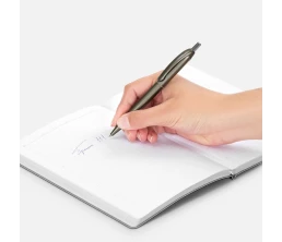 Ручка шариковая Bright Spark, серый металлик