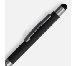 Ручка шариковая Digit Soft Touch со стилусом, черная