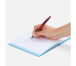 Ручка шариковая Digit Soft Touch со стилусом, красная